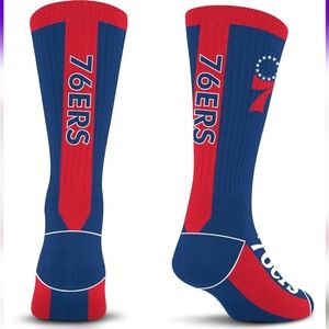 NBA 76ers Blue and Red Athletic Socks